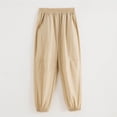 thumbnail image 2 of Lenpel Boys Girls' Joggers Lightweight Summer Elastic Waist Mesh Pull on Athletic Hiking Pants Workout Lounge Pants, 2 of 3