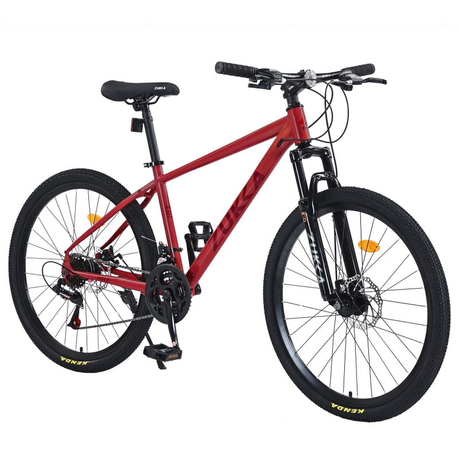 【LuckyNote】Mountain Bike for Men and Women 26 inch 24 Speed Suspension Fork KENDA Tires