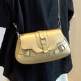 thumbnail image 4 of Bolso de hombro para mujer PU Spice Girl Crossbody Bag Y2K Cool Satchel Bags (Oro), 4 of 8