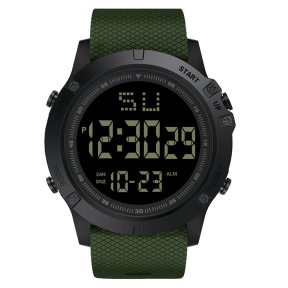 Fashion Men LED Digital Date Military Sport Rubber Quartz Watch Alarm Waterproof
