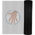 thumbnail image 2 of 24"x50ft Black Vinyl Coated Hardware Cloth 1/4" Mesh, 19 Gauge PVC Welded Wire Fence for Poultry Netting, Decorative & Rust-Proof, 2 of 13