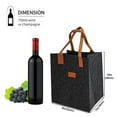 thumbnail image 4 of Beverages Color Red Wine Bottle Bag Multipurpose Use Elegant Design Fashionable Accessory Lightweight Construction, 4 of 12