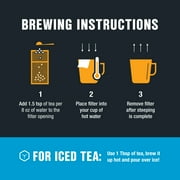 Tiesta Loose Leaf Tea Filters, Disposable Tea Infuser Bags, Natural Unbleached Paper Tea