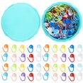 thumbnail image 1 of Bamboohart 200 Pcs Colored Crochet Marker Reusable Stitching Markers Orange, 1 of 8