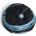 thumbnail image 2 of Túnel plegable para gatos NQ interactivo 3 canales con bola colgante negro azul, 2 of 5