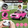 thumbnail image 5 of UBesGoo 12V Licensed Shelby Electric Ride on Car, Kids Powered Ride On Toy Car,  w/ Parent Remote Control, Pink, 5 of 12