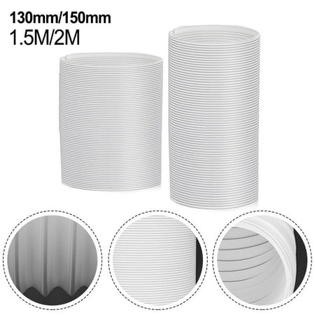 

NEW 150CM/200CM Flexible Air Conditioner Exhaust Pipe Vent Hose Duct Outlet 130mmx2m
