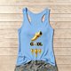 thumbnail image 1 of Women's Football Graphic Tank Tops, Women's Sleeveless Running Tank Top, Breathable Lightweight Sports Vest for Workout, Gym, Yoga, Training for Soccer Tournament 2026 Light Blue Size: XL, 1 of 5