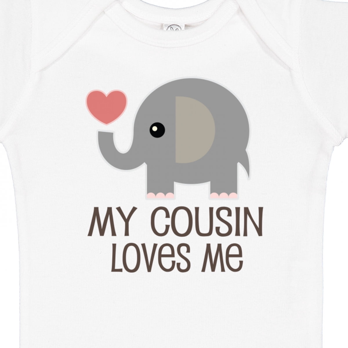 Inktastic My Cousin Loves Me Boys or Girls Baby Bodysuit