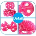thumbnail image 2 of Paquete de 2 gomas elásticas para el pelo con nudo para lavado de cara, maquillaje, ducha, terma, masaje y deportes (2 x rosa roja), 2 of 3