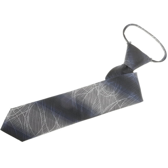 Onaparter Business Ties Zipper Elegant for Men Classic Mens Neck Neckties Pre Tied Pretied Work （As Shown）