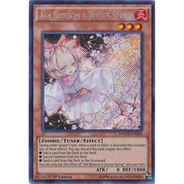 Ash Blossom & Joyous Spring MACREN036 Secret Rare 1st Edition Maximum Crisis (1st