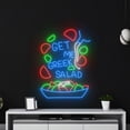 thumbnail image 4 of Handmadetneonsign Get Me Greek Salad Neon Sign, Salad Food Neon Led Art Decor, Food Store Wall Decor, 4 of 5