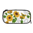 thumbnail image 3 of Vsdgher Plump Sunflower And Sketch Print Large Capacity Pencil Case Pouch with Zipper, Portable Aesthetic Big Capacity Pencil Cases Pen Office Travel Stationery Bag, 3 of 8
