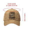 thumbnail image 3 of Sombrero Gorra de béisbol ajustable para hombre y mujer,clásica,de perfil bajo y sin estructura,con diseño de color liso lavado (caqui,1 pieza). Rkxzt, 3 of 9