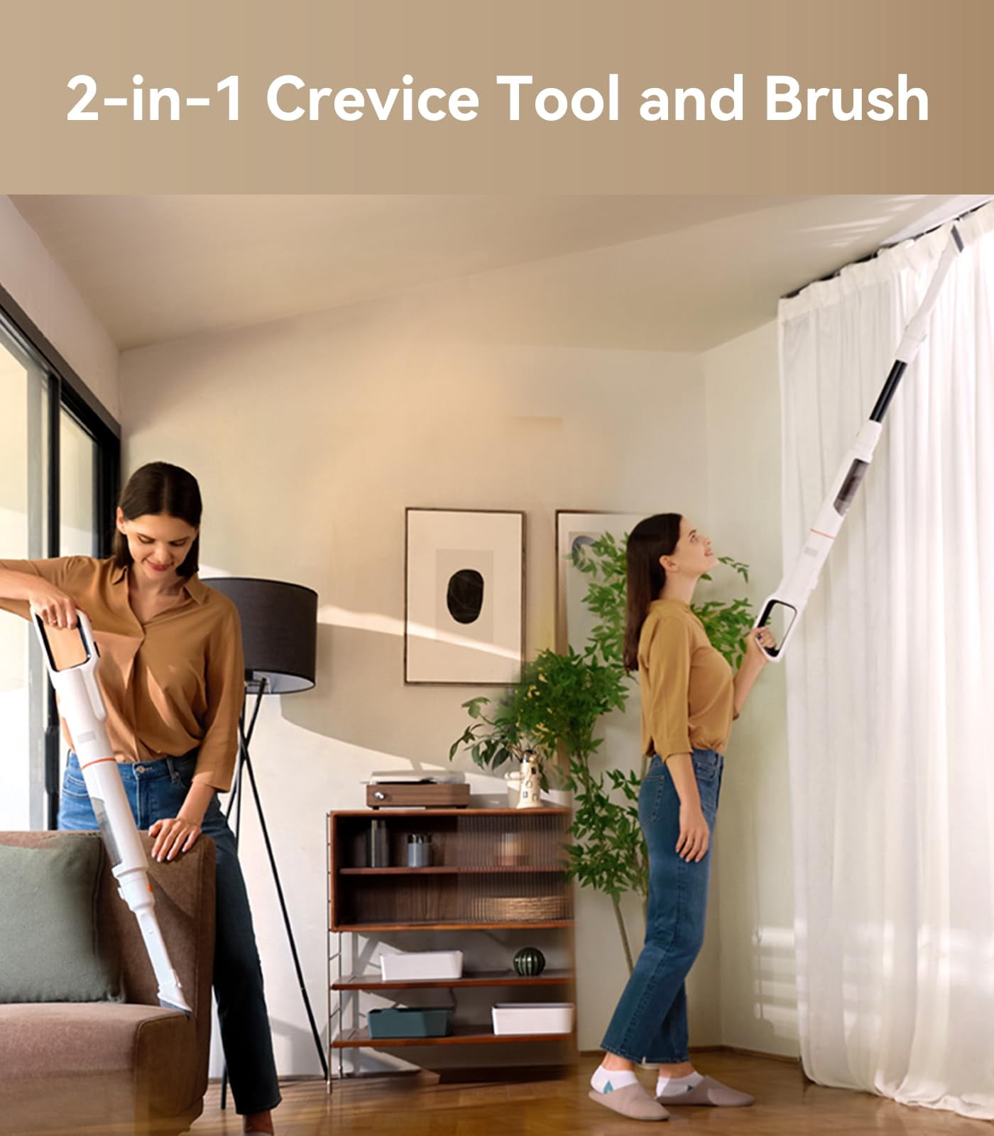 JONR ED20 Pro 4-in-1 Cordless Wet Dry Vacuum Cleaner, 17000 Pa Vacuum Suction Power, Self-Cleaning and Automatic Drying with One Click