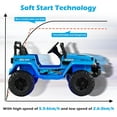 thumbnail image 6 of INFANS 12V Ride on Truck Car with Parents Remote Control, 3 Speeds, Bluetooth Music Radio, LED Lights, Soft Start, Electric Vehicles for Boys Girls Kids Toddler, 6 of 10