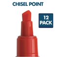 thumbnail image 4 of Quartet 5001-4MA Broad Chisel Tip EnduraGlide Dry Erase Marker - Red (1 Dozen), 4 of 7