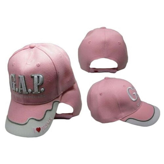 God Answers Prayers Embroidered Jesus Christ Ball Cap Hat 814 (Pink) CAP814