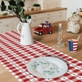 thumbnail image 2 of 4th of July Table Runner American Flag Memorial Day Patriotic Table Runners 13.8 x 72 Inches for Dining Room Indoor Outdoor Home Kitchen Decorations Picnic Patio Party, 2 of 6