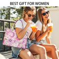 thumbnail image 5 of Large Capacity Tote Bag,Pioneer Flower Floral Print Pattern Handbag Fashion Luxury Tote Bag,15.7"x13"x 5.1" Inches,Laptop Compatible, 5 of 6