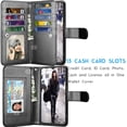 thumbnail image 2 of Galaxy A12 Case, Galaxy A12 Wallet Case, Tekcoo Luxury PU Leather Cash Credit Card Slots Holder Carrying Folio Flip Cover [Detachable Magnetic Hard Case] Kickstand for Samsung Galaxy A12 2021 [Black], 2 of 6