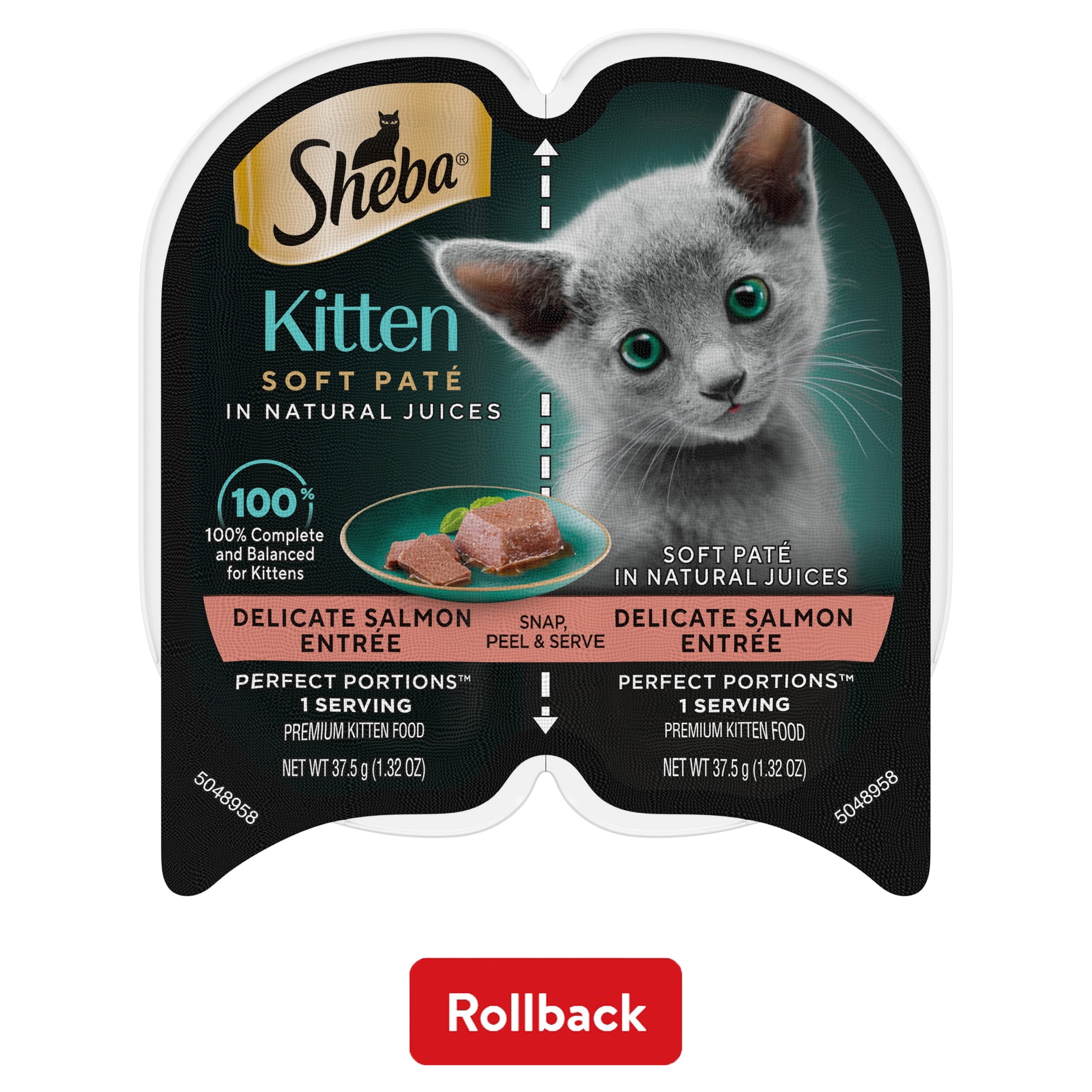 IAMS PERFECT PORTIONS Healthy Kitten Grain Free Wet Cat Food Pate Chicken Recipe 2.6 oz. Twin Pack Tray Walmart