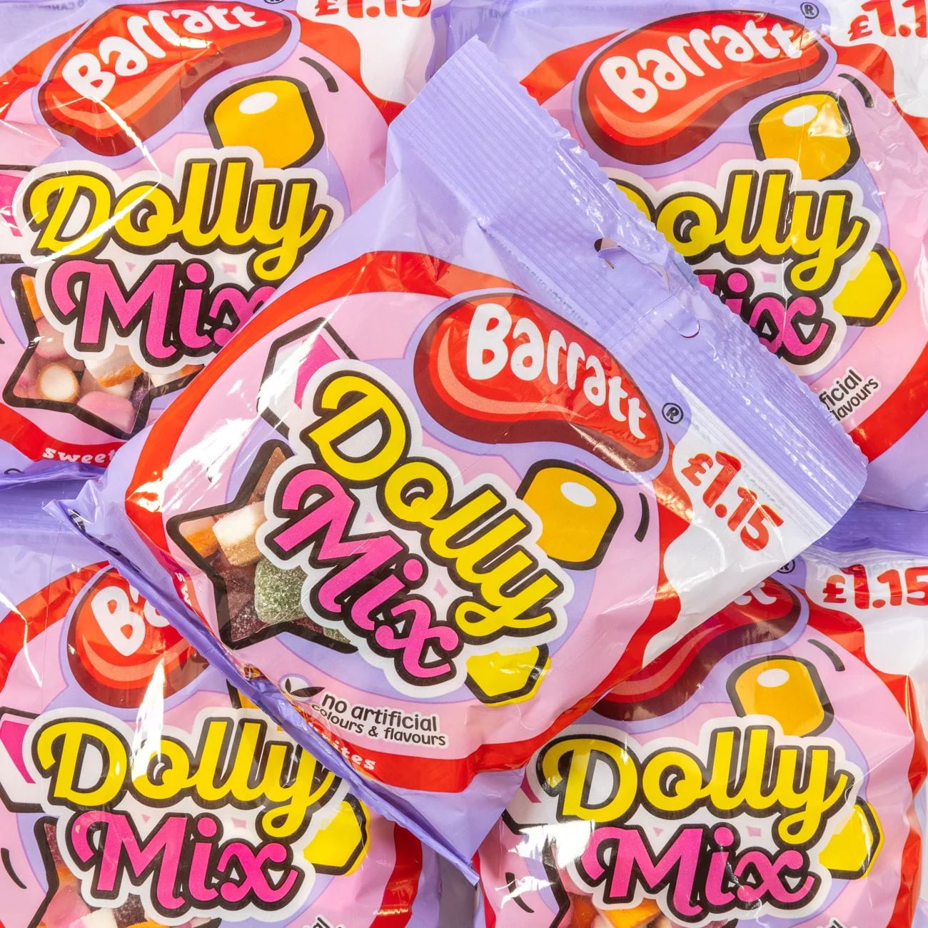 Barratt Dolly Mix Multicoloured Candy and Jelly Sweets (150g x 12)