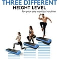 thumbnail image 3 of Yes4All Adjustable Workout Aerobic Exercise Step Platform Health Club Size with 4 Adjustable Risers Included and Extra Risers Options - Blue Black, 3 of 6