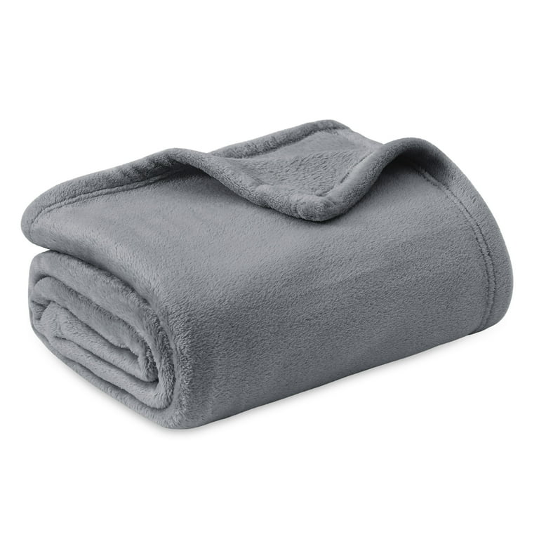 Bedsure Fleece Throw Blanket for Couch - Grey Throw Blankets Lightweight  Fuzzy Cozy Soft Plush Warm Blankets and Throws for Sofa, 50x60 inches