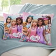 thumbnail image 3 of Barbie Fundas de almohada de terciopelo con tema, regalos de funda de almohada, decoración para el hogar, cojín de lanzar, regalo de cumpleaños para fans y parejas. 60cm x 60cm., 3 of 6