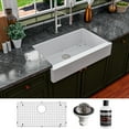 thumbnail image 3 of Karran Usa QAR-740-BI-PK1 Quartz Qar 34" Farmhouse Single Basin Quartz Composite Kitchen, 3 of 5