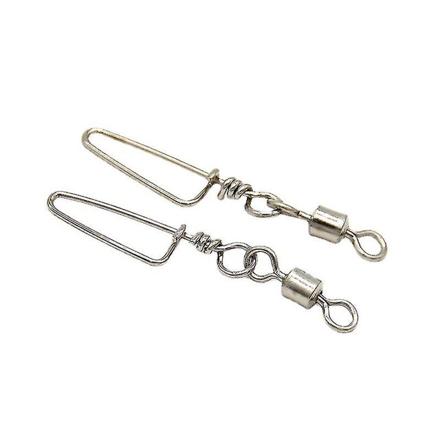 Cojinete de bolas de pesca giratorios 50 unids/caja giratorios de alta resistencia de acero inoxidable con conector de arrastre de alta velocidad a presión Coastlock