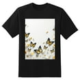 thumbnail image 2 of Plus Size Shirt for Women Black Tops for Women Short Sleeves Shirt for Women Little Hearts, With Yellow Butterflies2 T Shirt Crewneck Shirt for Women XL, 2 of 5