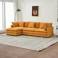 thumbnail image 2 of Modern Modular Chenille Sofa 110-inch L-shaped for Living Room, 2 of 8