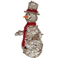 thumbnail image 5 of Northlight Lighted Glittered Snowman and Berries Outdoor Christmas Decoration - 28", 5 of 6