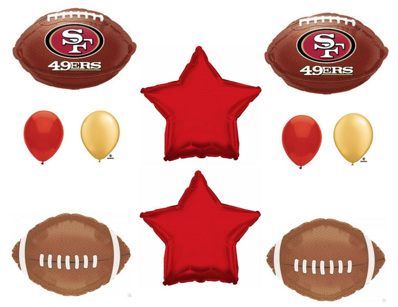 49ers Tissue Paper Garland ONLY 16.99 Super Bowl Game Day Decor 49ers Tailg...
