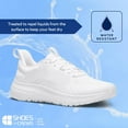 thumbnail image 3 of Shoes for Crews Crossing, Men's Slip Resistant Work Shoes, Healthcare and Food Service Sneakers, Water Resistant, White, Size 10 Wide, 3 of 5