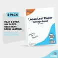 thumbnail image 5 of Loose Leaf Paper College Ruled Notebook Paper, 8 x 10.5 Filler Paper White, 3 Hole Punched Binder Paper for 3 Ring Binders, Lined Paper 150 Sheets Per Pack (24 Pack) - By Enday, 5 of 6