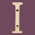 thumbnail image 2 of Letter "I" House Letters Solid Bright Brass 3" | Renovator's Supply, 2 of 2