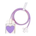 thumbnail image 4 of Lindo protector de cable DIY para protector de línea de cargador Funda protectora de cable de datos , Violeta, 4 of 8