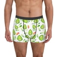thumbnail image 2 of Goofa Kawaii Avocado Printed Men's Boxer Briefs Underwear, Moisture-Wicking Underwear, Trunk,Soft and Breathable Cotton Underwear-, 2 of 9