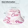 thumbnail image 3 of Fotbe Breast Cancer Pink Ribbons Awareness (2) Sombrero Tipo Pescador con Estampado – Sombrero de Sol de Algodón de Moda para Playa, Golf, Pesca, 3 of 6