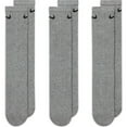 thumbnail image 2 of Nike Men's  Everyday Plus Cushion Crew Training Socks Grey Size: 8-12, 3-pack, 2 of 4