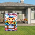 thumbnail image 3 of Amhnf Patriotic Cow With Sunflowers Welcome Garden Flag For Home Outdoor Garden Yard Decor 12x18 inch, 3 of 5