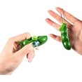 thumbnail image 2 of Paquete de 5 juguetes Peapod Fidget, Squeeze-a-Bean Edamame Pea Popper llavero extrusión frijol guisante soja alivio del estrés cadena juguetes (5 unidades), 2 of 5