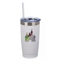 Disney Parks Fantasyland Castle Stainless Steel Tumbler with Straw New with Tag