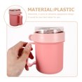 thumbnail image 2 of 1 Set of Breakfast Cup with Spoon Leakproof Oatmeal Container Portable Soup Cup Breakfast Container, 2 of 8
