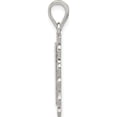thumbnail image 2 of Sterling Silver Square Diamond-Cut Letter P Initial Pendant (30 X 18) Made In United States qc2770p, 2 of 5