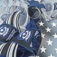 thumbnail image 4 of Police Badge Door Wreath - Officer Hero Law Enforcement Support Decor - Blue Black White, 4 of 5